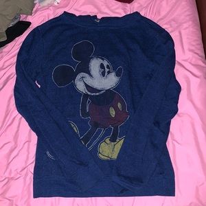 Distressed styled Mikey mouse sweater